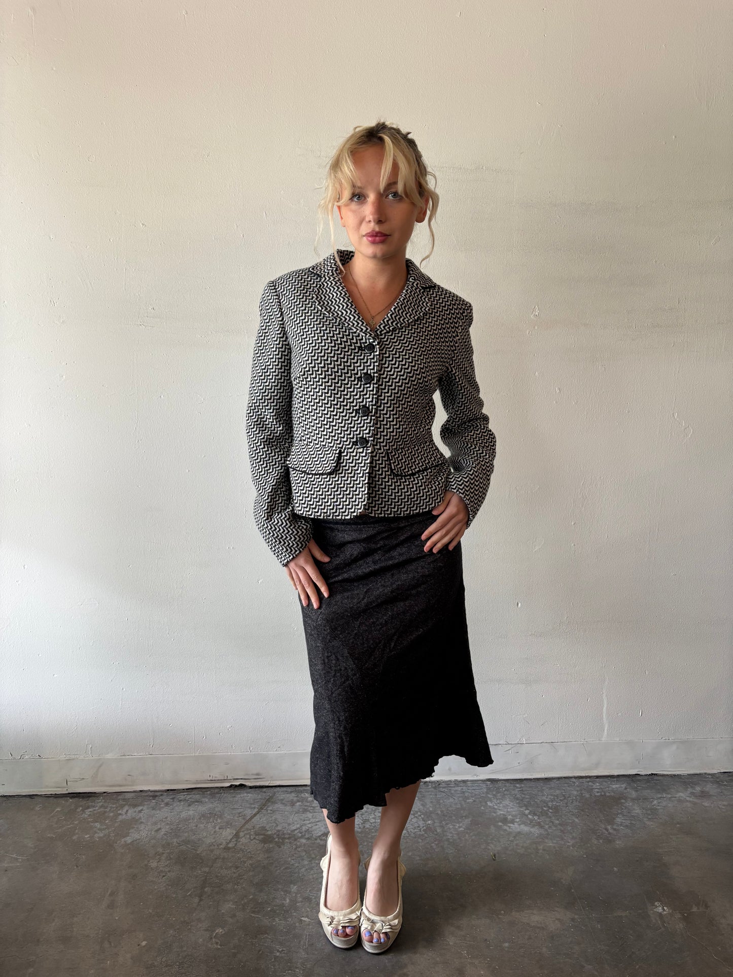 Vintage Black Midi BCBG Skirt