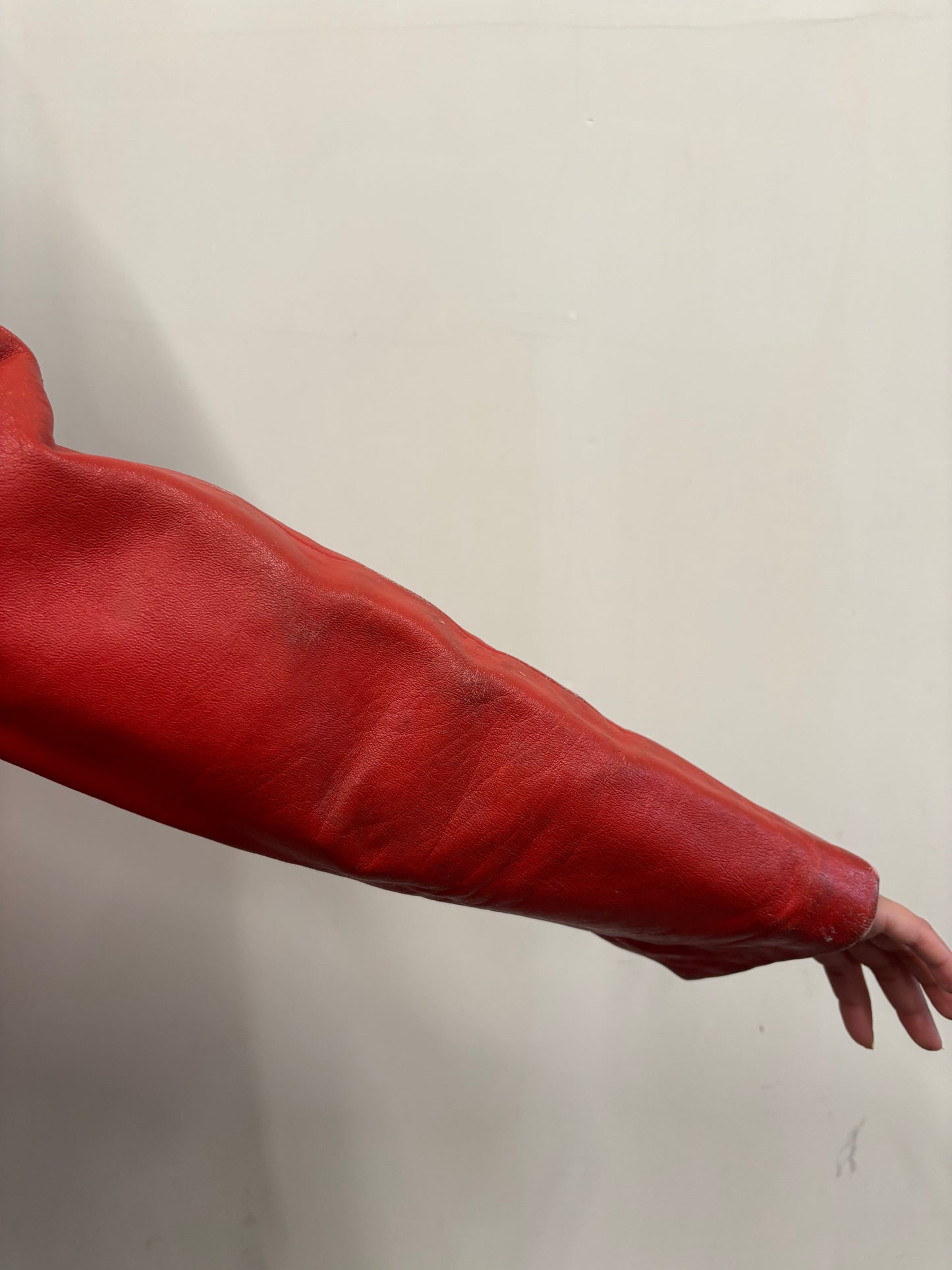 Vintage Red Leather Jacket