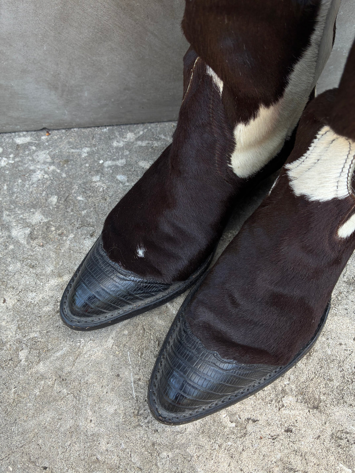 Vintage Creations by Tony Lama Cowhide SUPER RARE Cowboy Boots