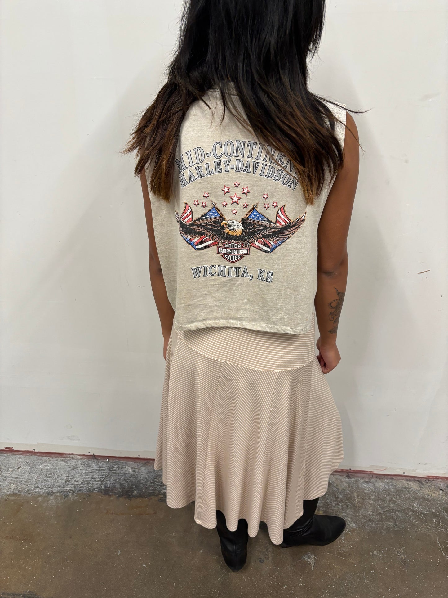 Reworked Harley Davidson Crop
