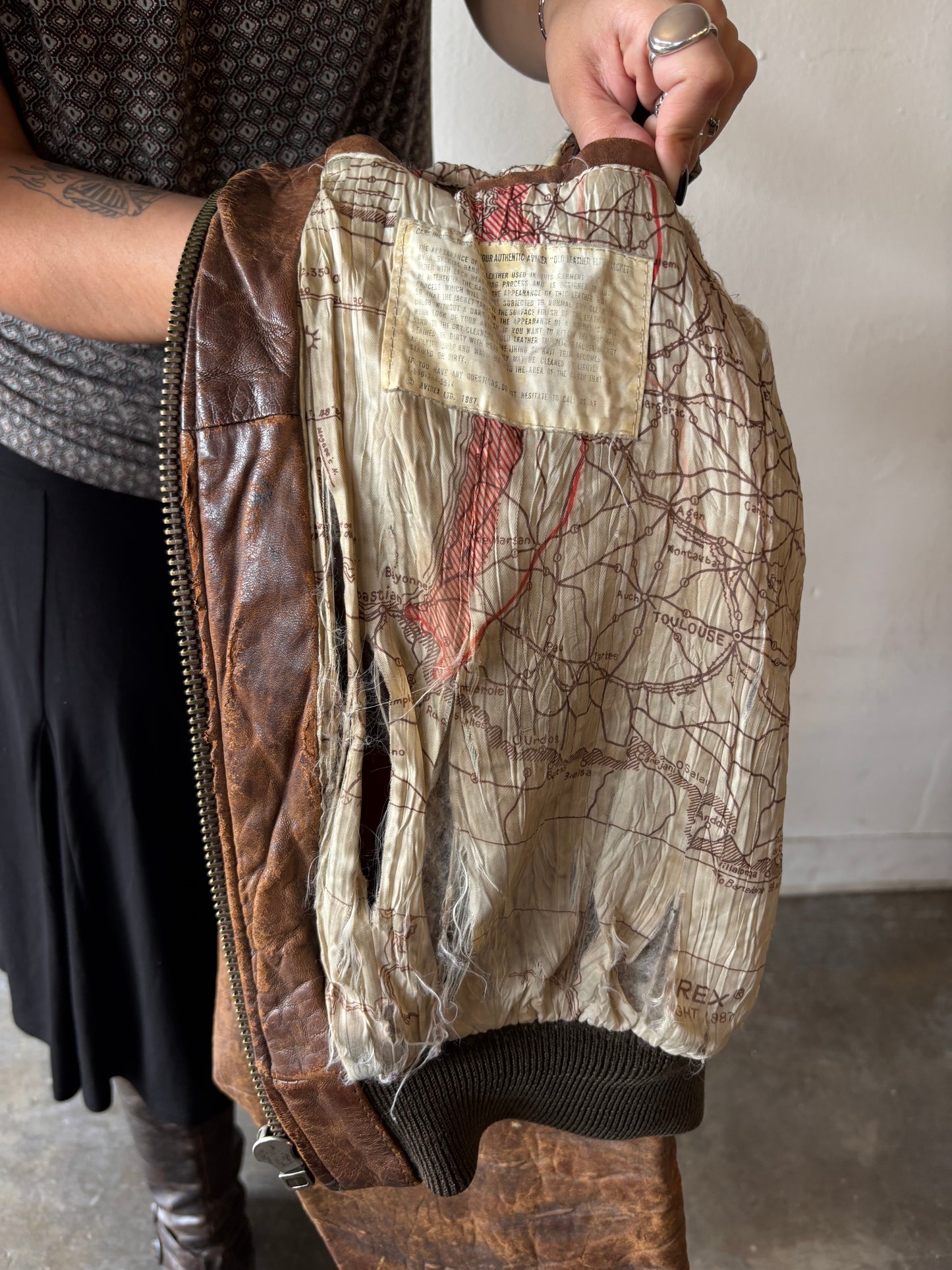 Vintage Avirex Flight Leather Jacket