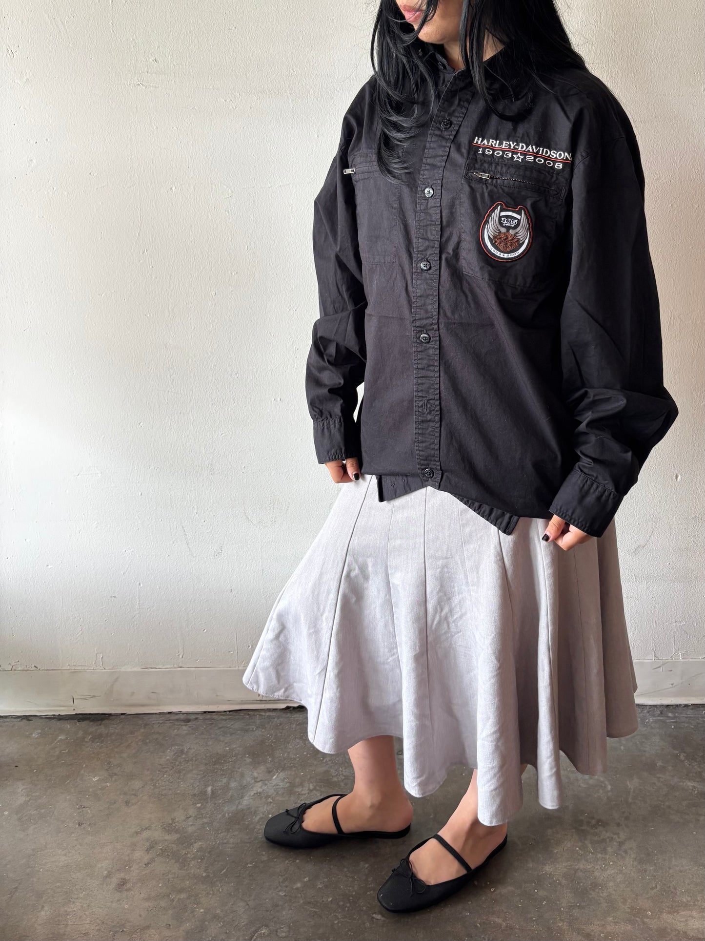 Harley Davidson Button Up
