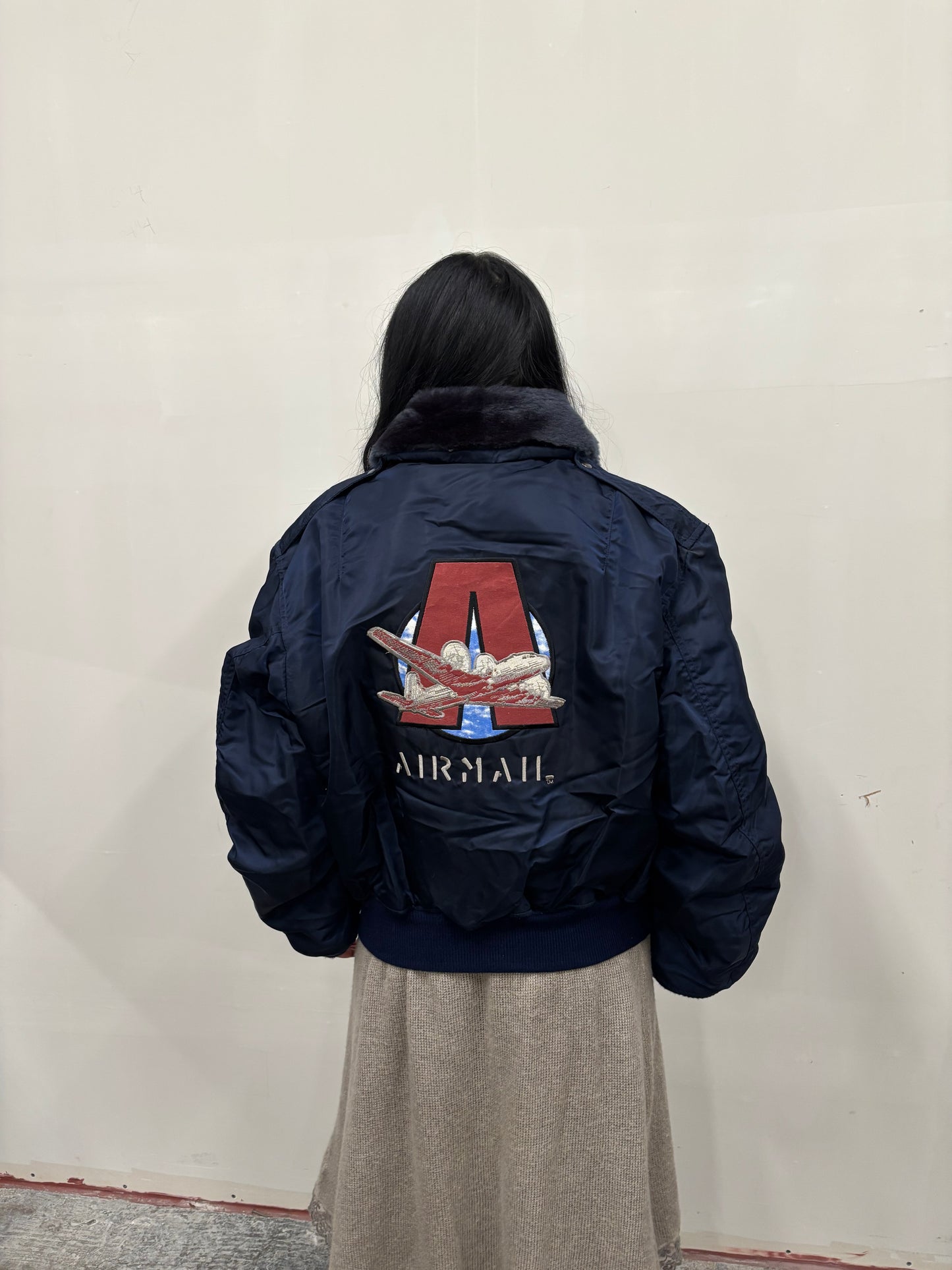 Vintage Air Mail Bomber Flight Jacket