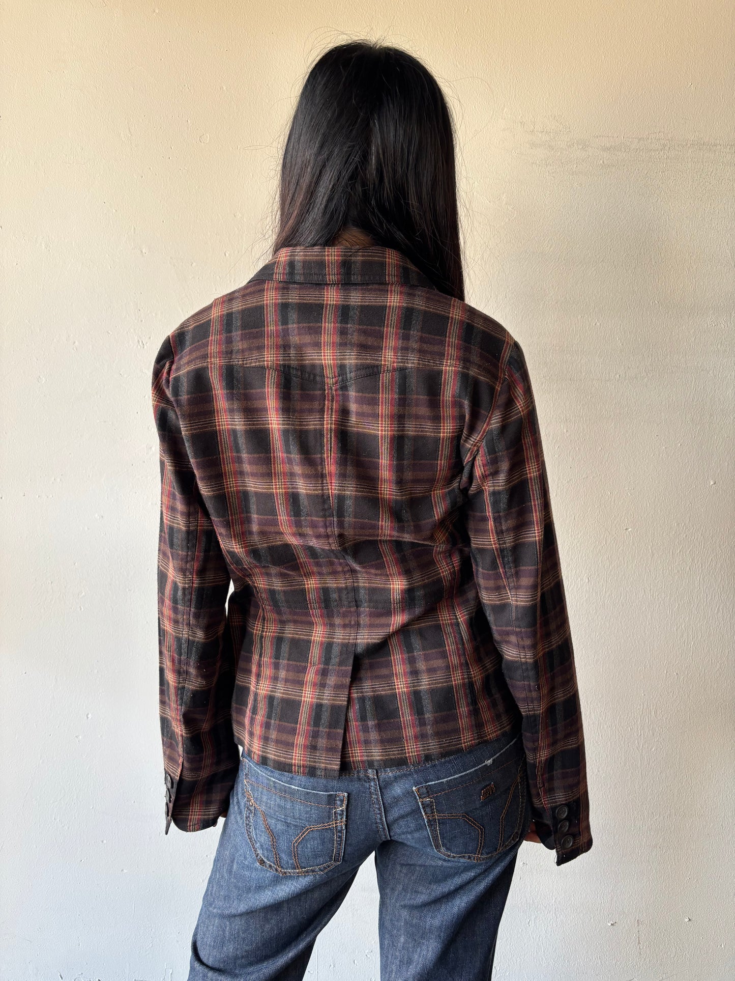 Vintage Plaid Blazer