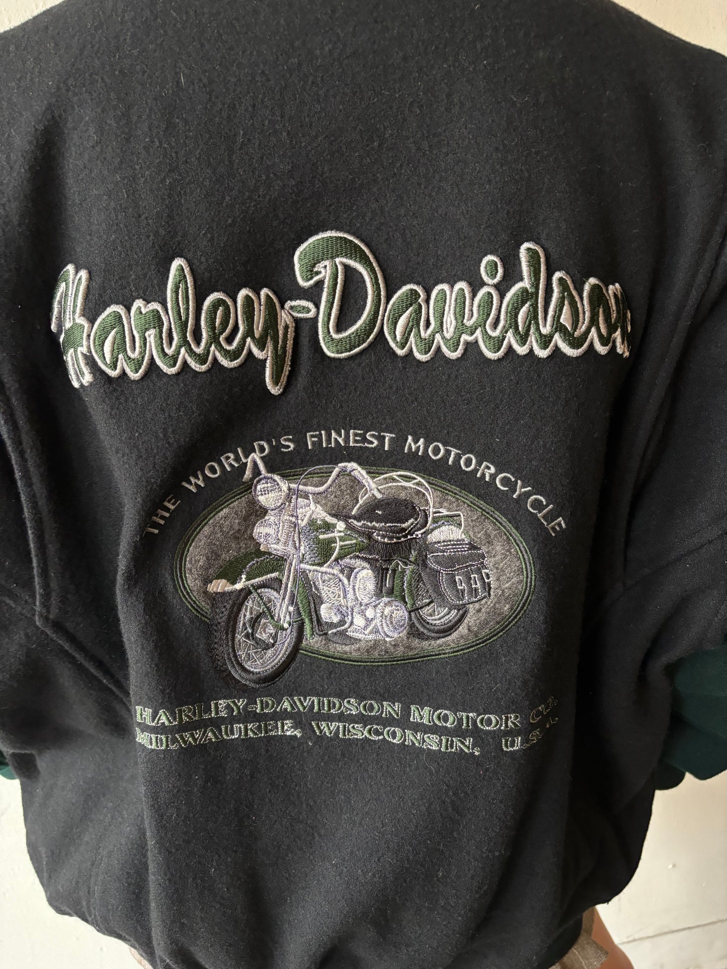 Vintage Harley Davidson Bomber Jacket
