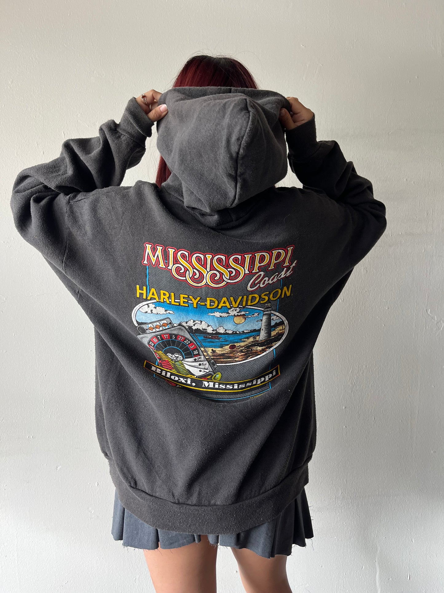 Vintage Harley Davidson Mississippi Hoodie