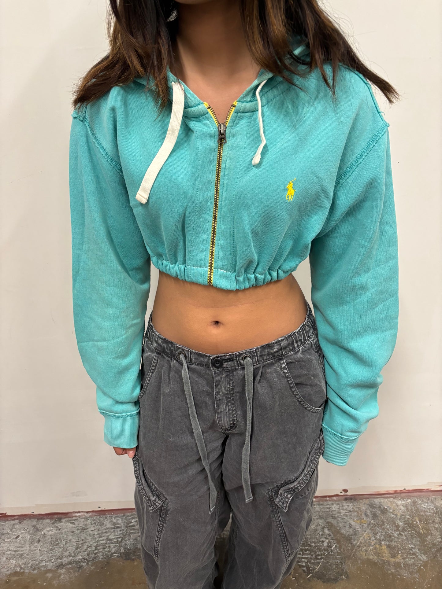 Reworked Polo Ralph Lauren Crop