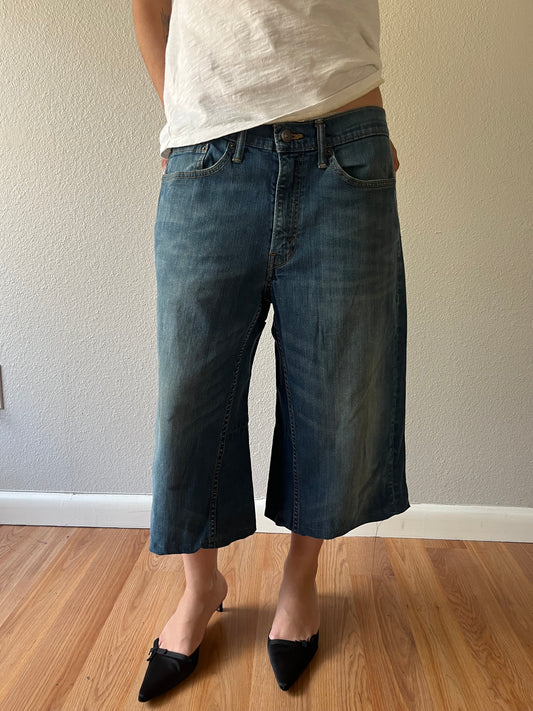 Reworked Levi’s Denim Baggy Jorts