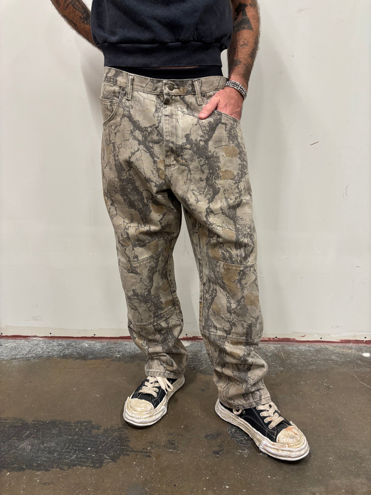 Camo Wrangler Jeans