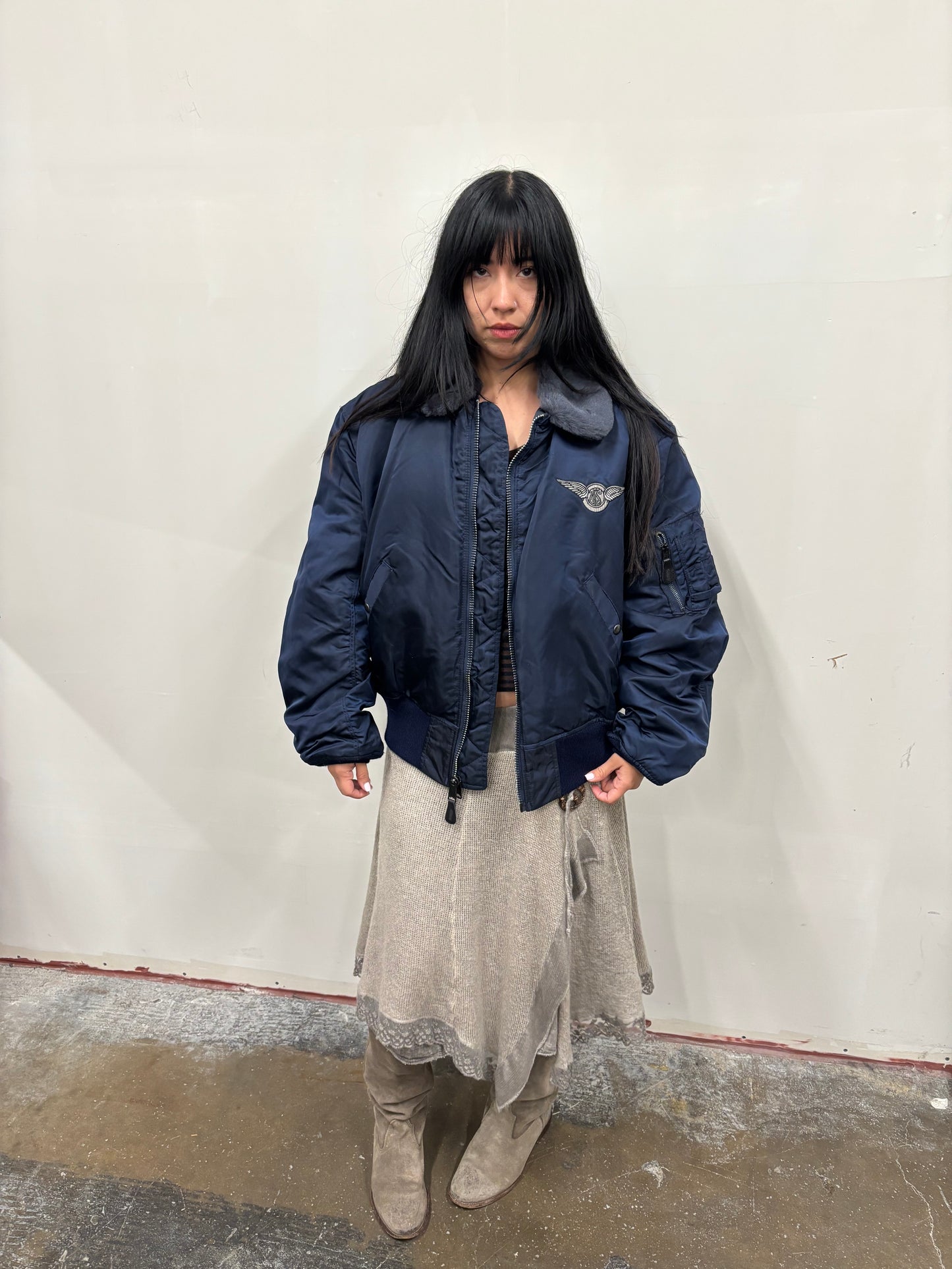 Vintage Air Mail Bomber Flight Jacket