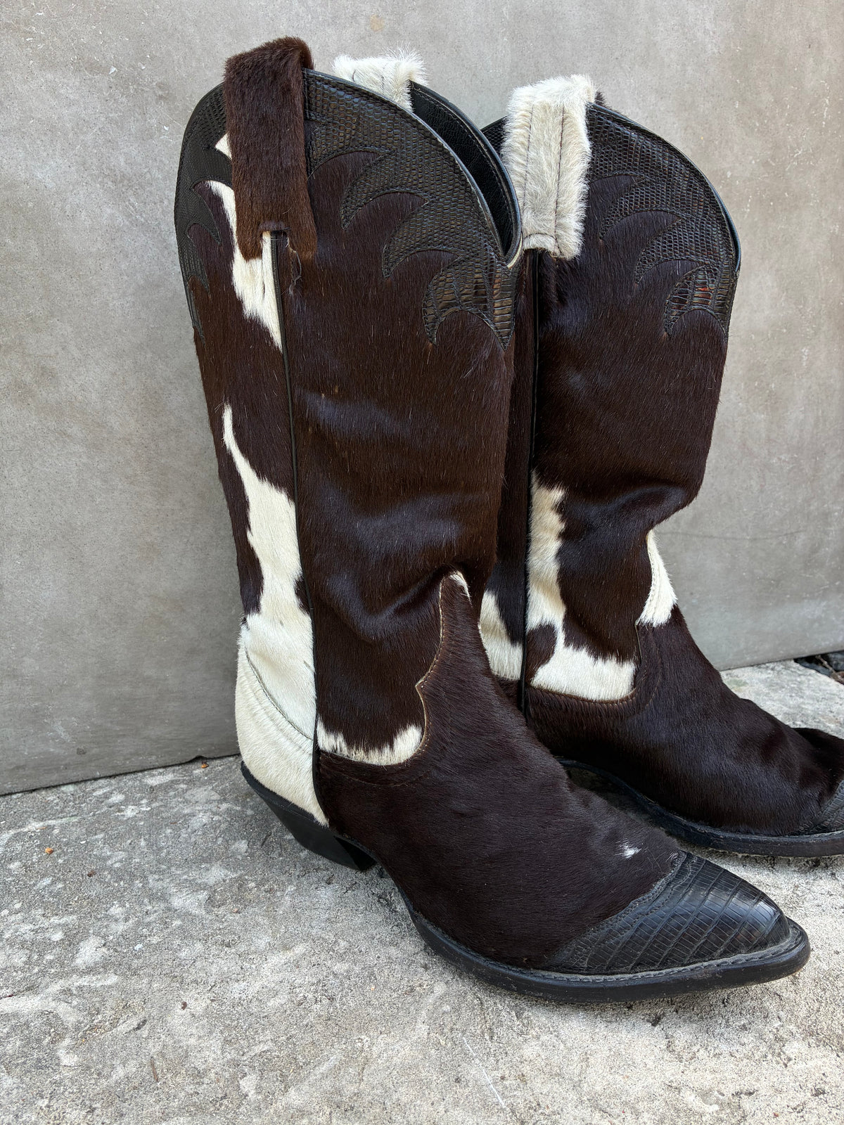 Vintage Creations by Tony Lama Cowhide SUPER RARE Cowboy Boots
