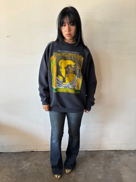 Vintage The Beautiful Black Woman Crewneck