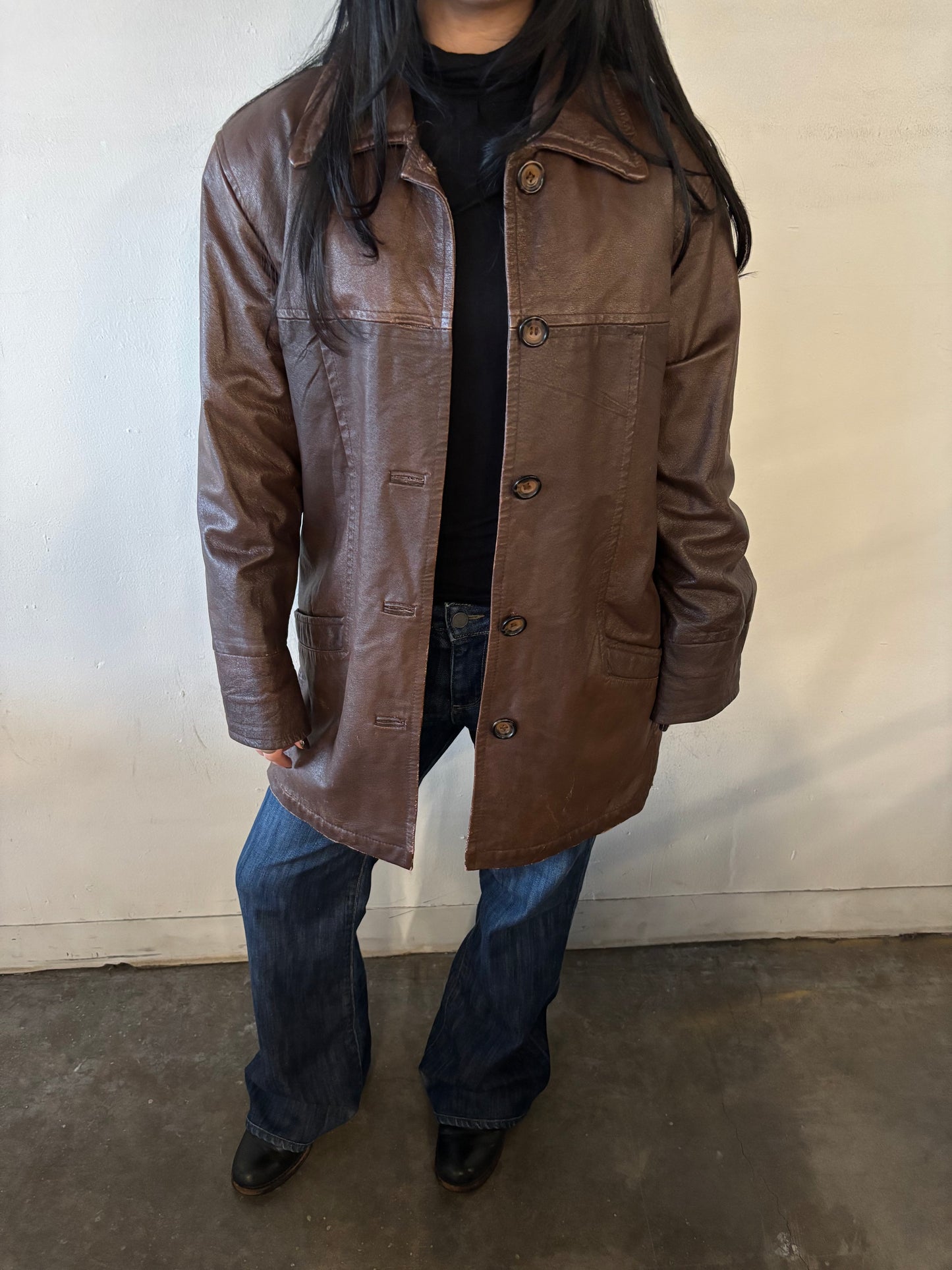 Vintage Cooper Faux Leather Jacket