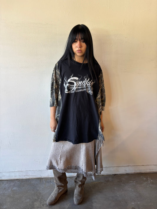 Reworked Harley Davidson Camo Shirt