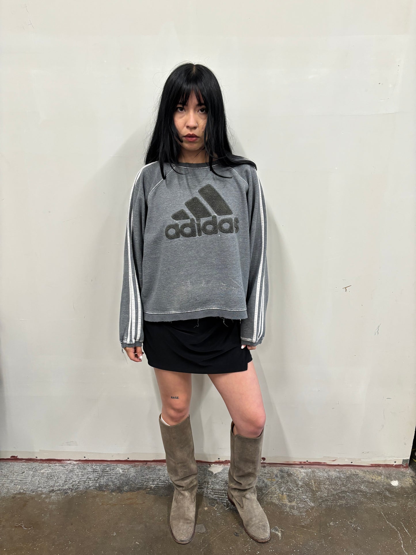 Vintage Adidas Cropped Crewneck