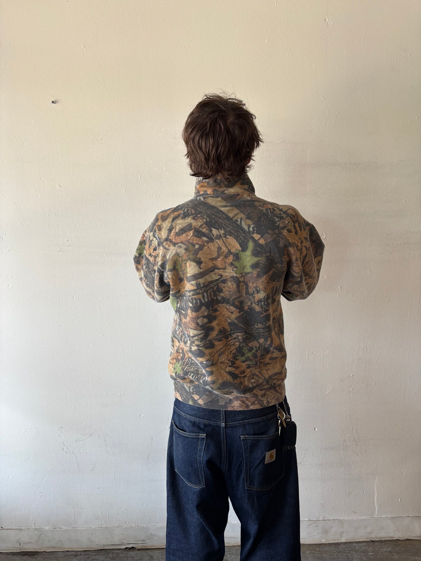 Vintage Camo Half Zip Jacket