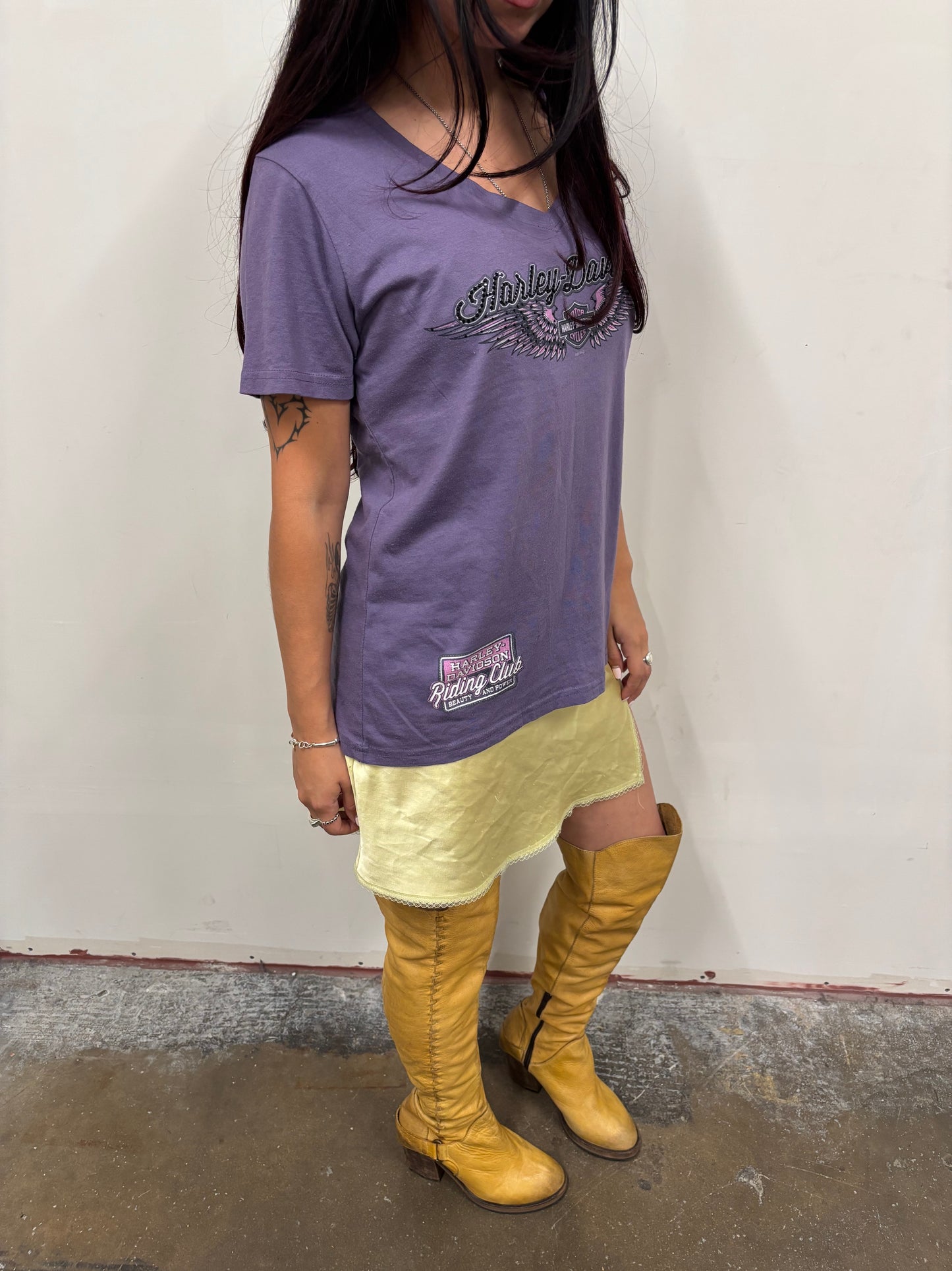 Vintage Harley Davidson Purple Top