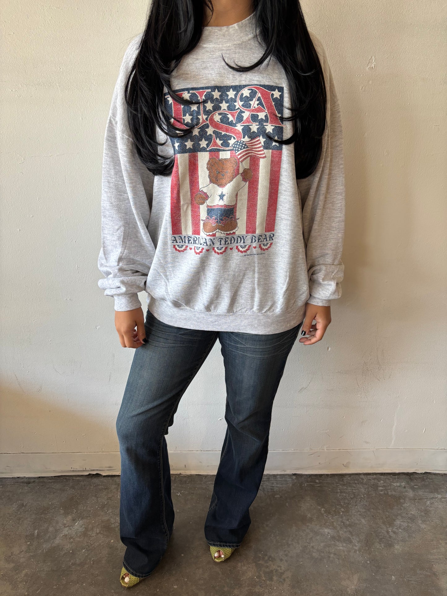 Vintage American Teddy Bear Crewneck