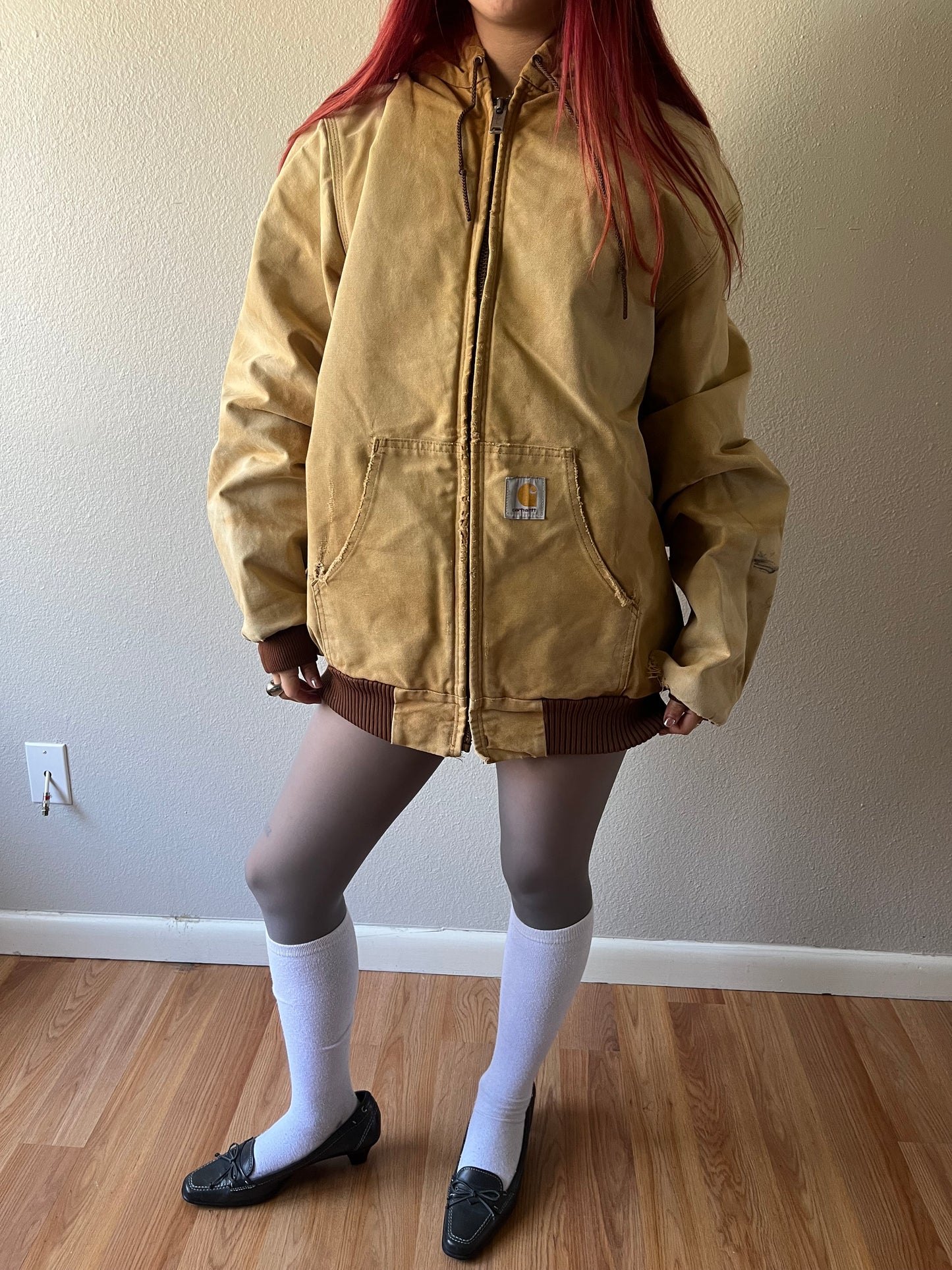 Vintage Faded Carhartt Workwear Jacket