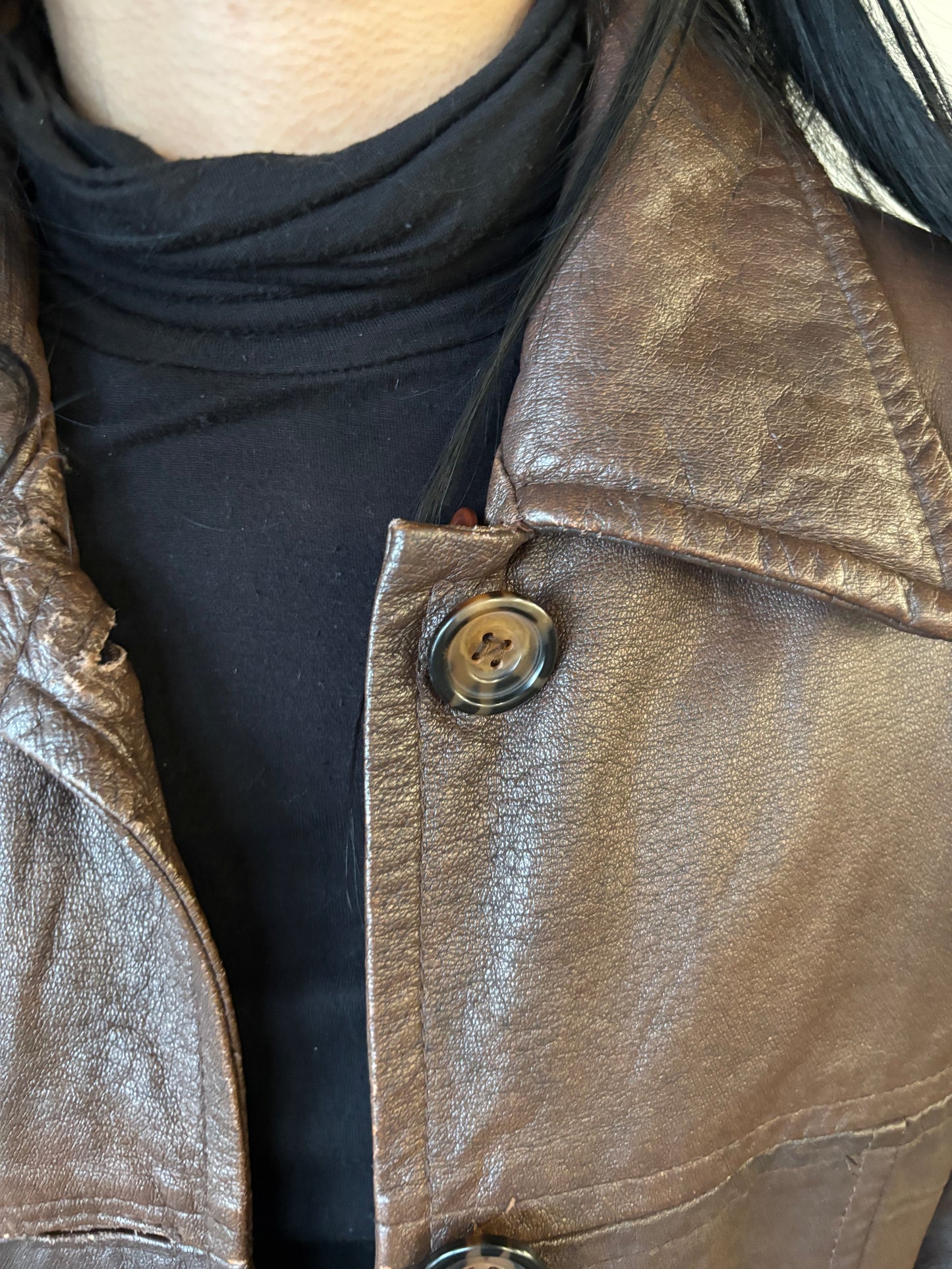 Vintage Cooper Faux Leather Jacket