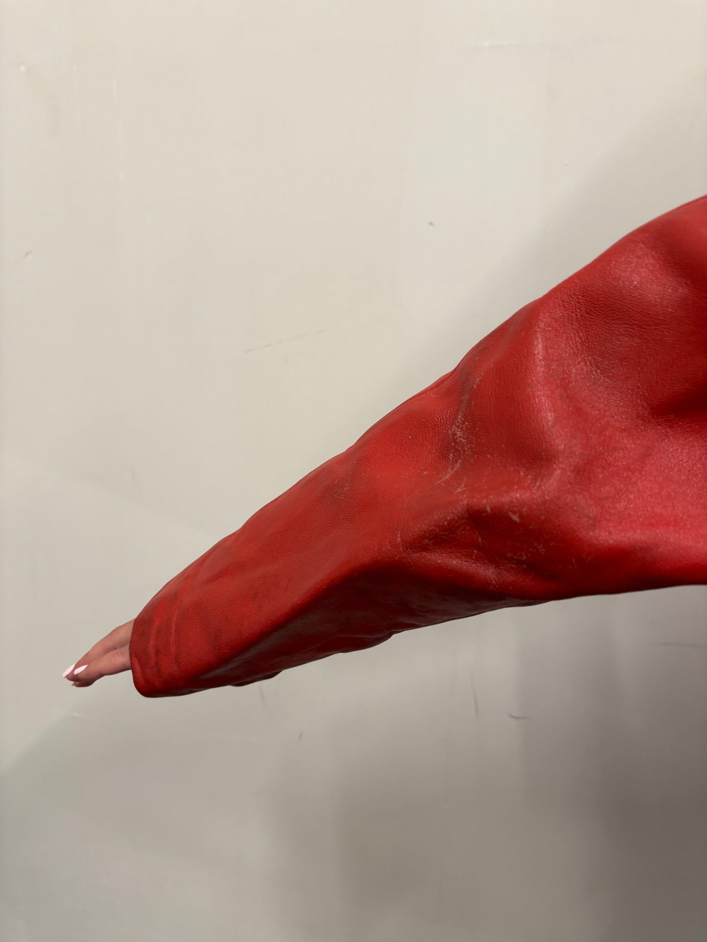 Vintage Red Leather Jacket