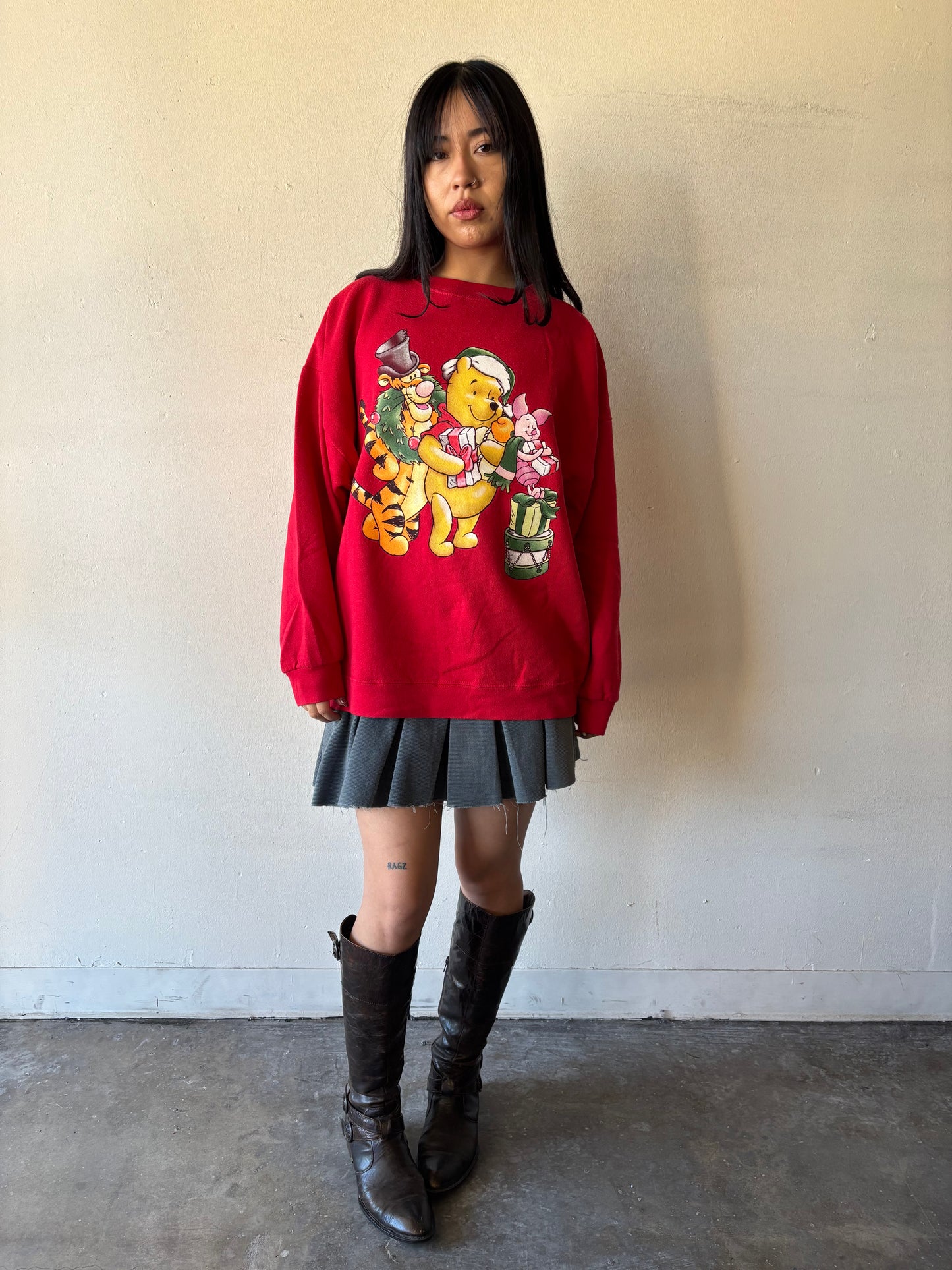 Vintage Winnie the Pooh & Friends Christmas Crewneck