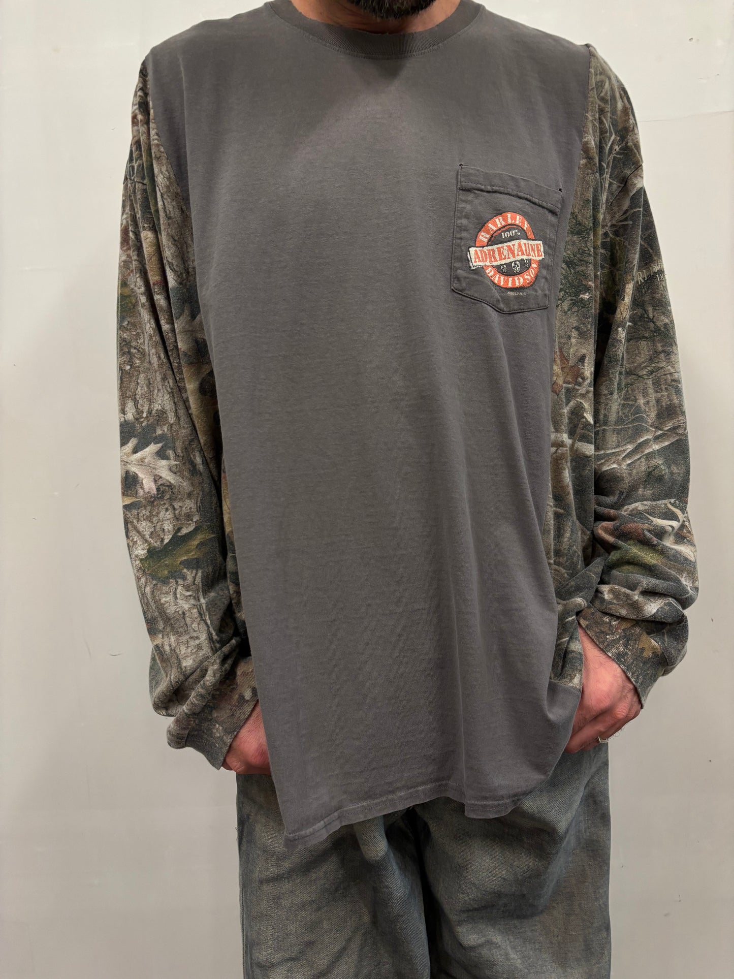 Reworked Harley Davidson Camo Shirt