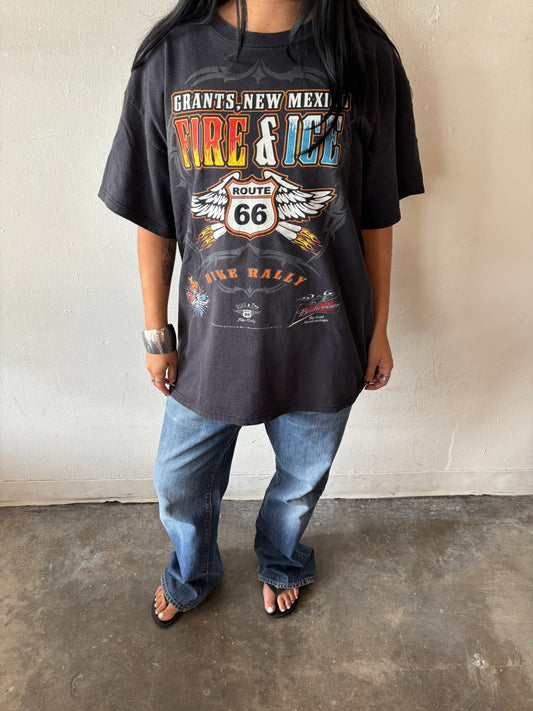Vintage Fire & Ice Bike Rally Shirt