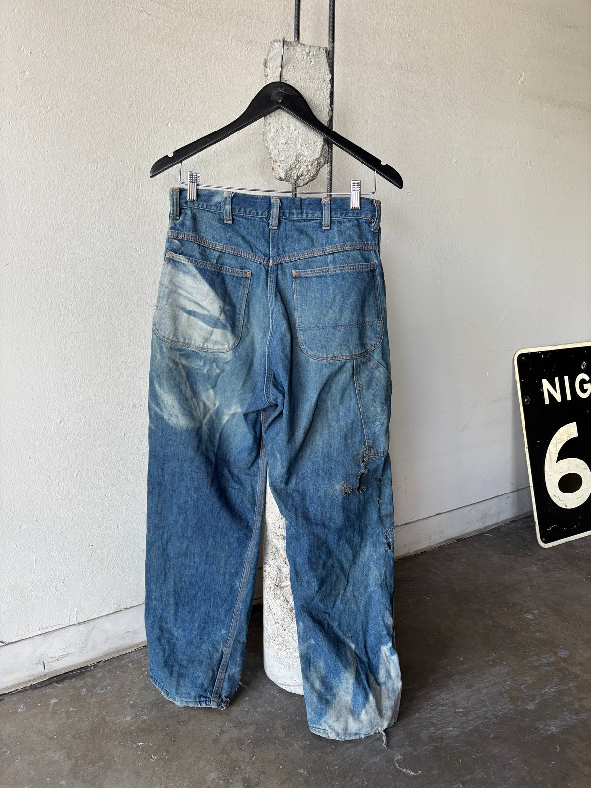 Vintage 1970s Big Mac Faded Distressed Denim Jeans