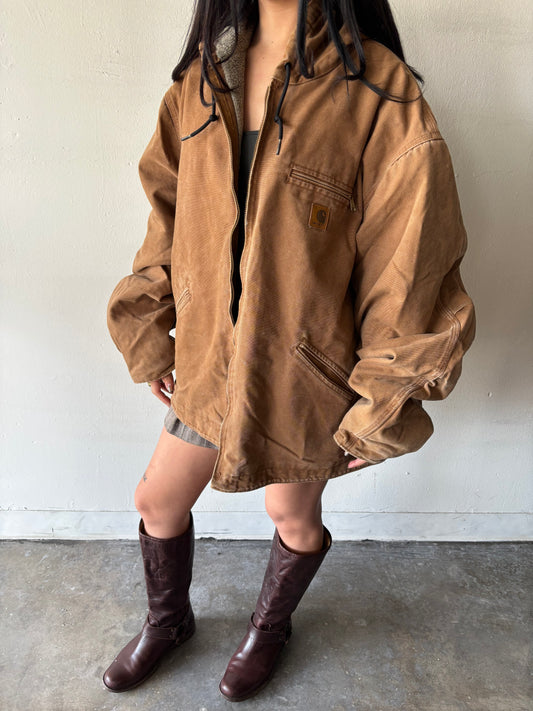 Vintage Carhartt Brown Sherpa Jacket