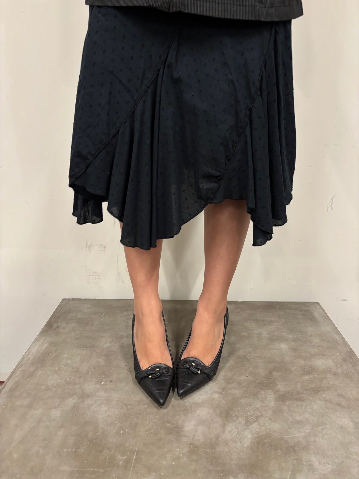 Burberry Black Quilted Leather Buckle Heels