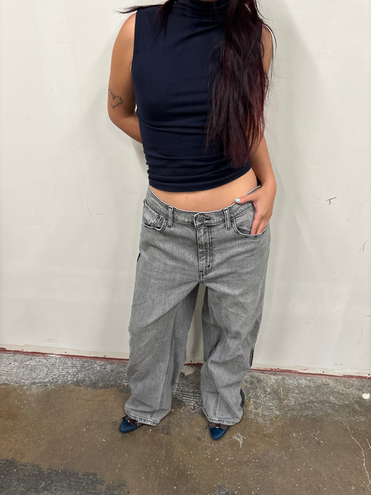 Reworked Split Denim Jeans