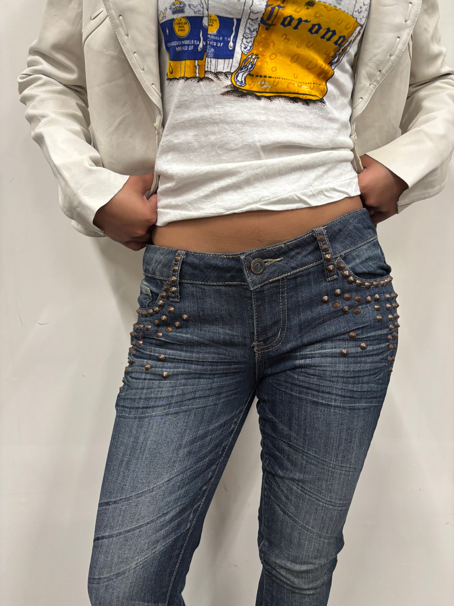 Vintage Studded Jeans