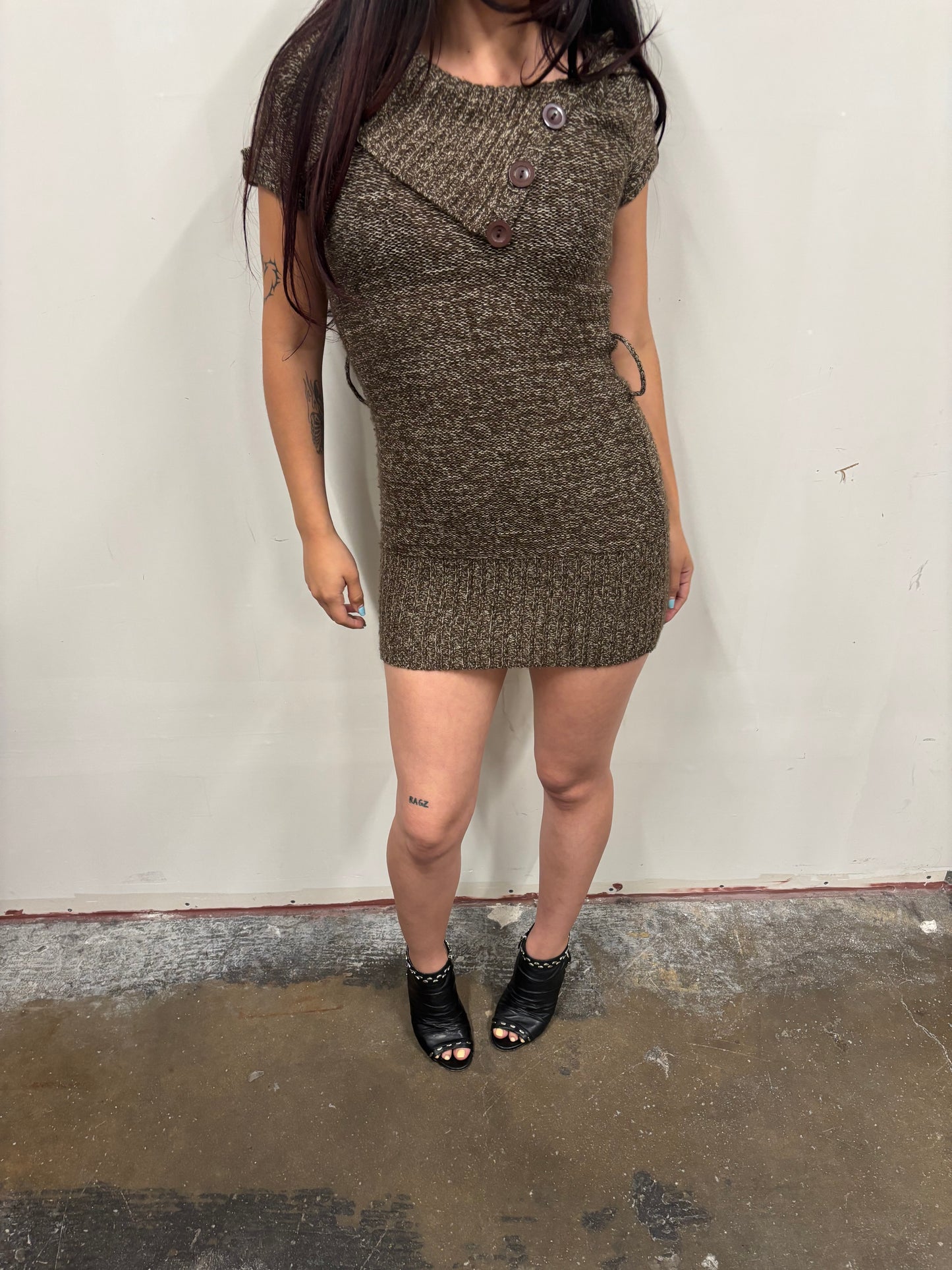 Brown Knit Dress