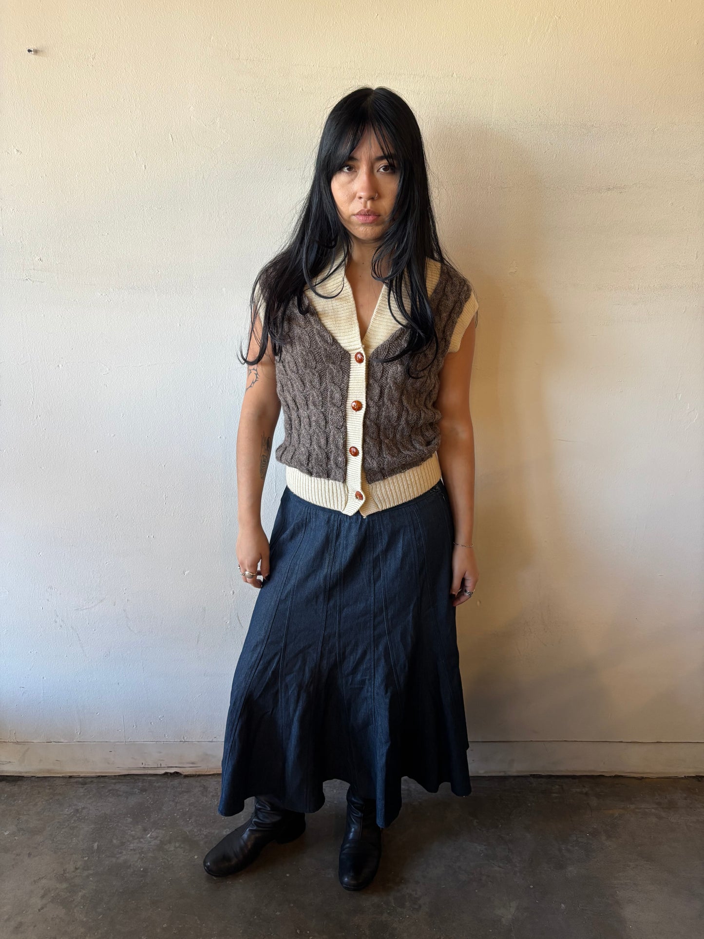 Vintage Knit Sweater Vest