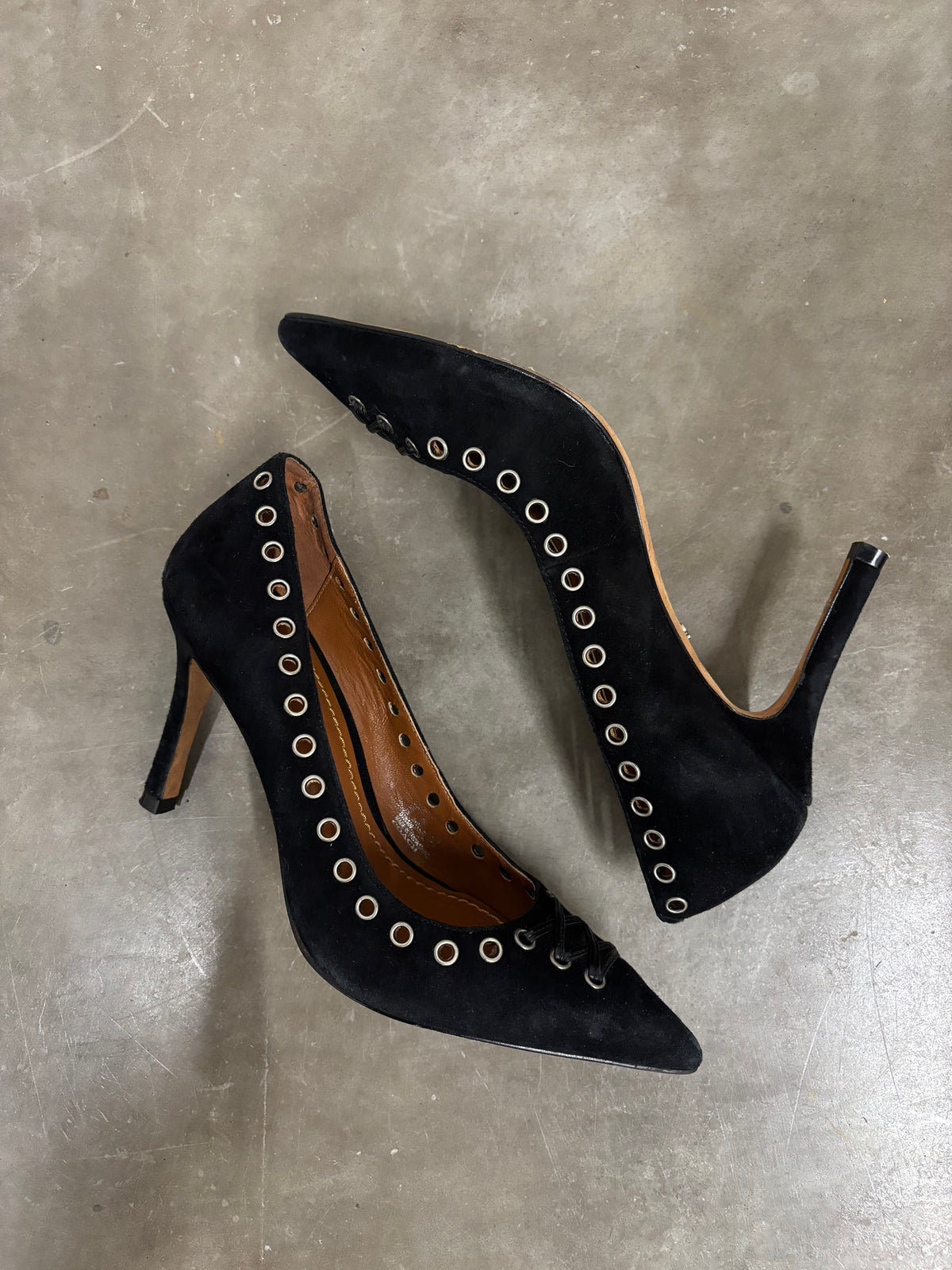 Coach Rivet Black Heels