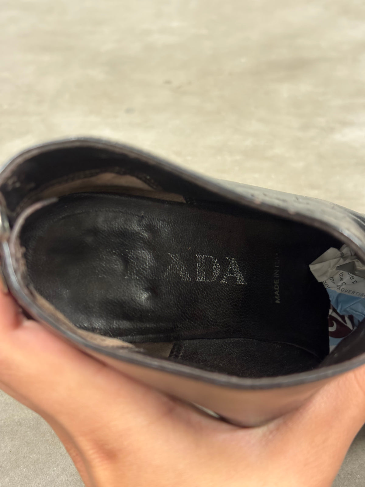 Vintage PRADA Black Heeled Ankle Boots