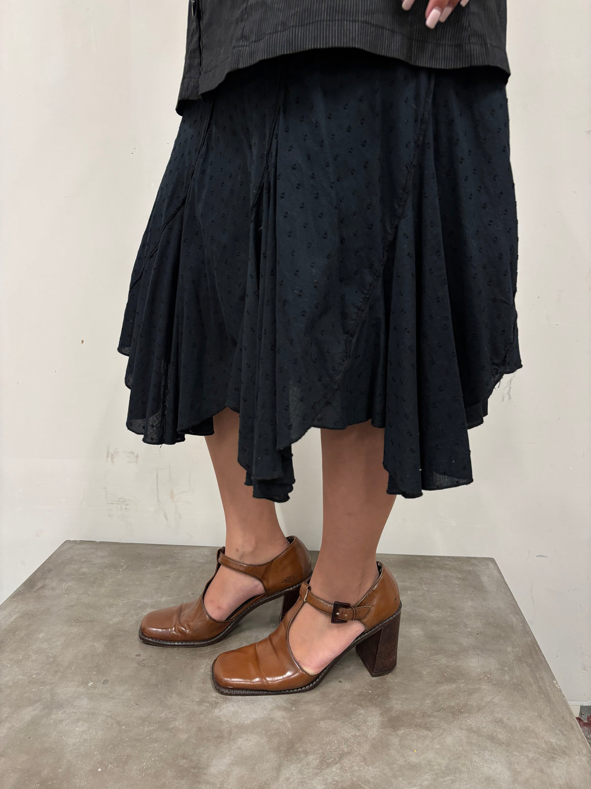 Vintage Prada Brown Leather Mary Jane Heels