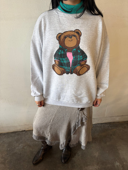 Vintage 90s Bear Turtleneck Crewneck