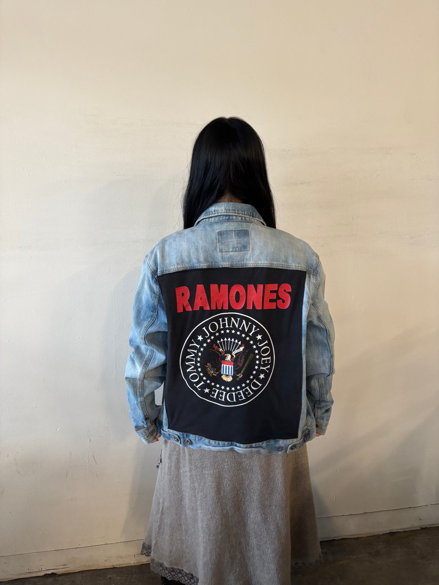 Reworked Ramones Denim Jacket