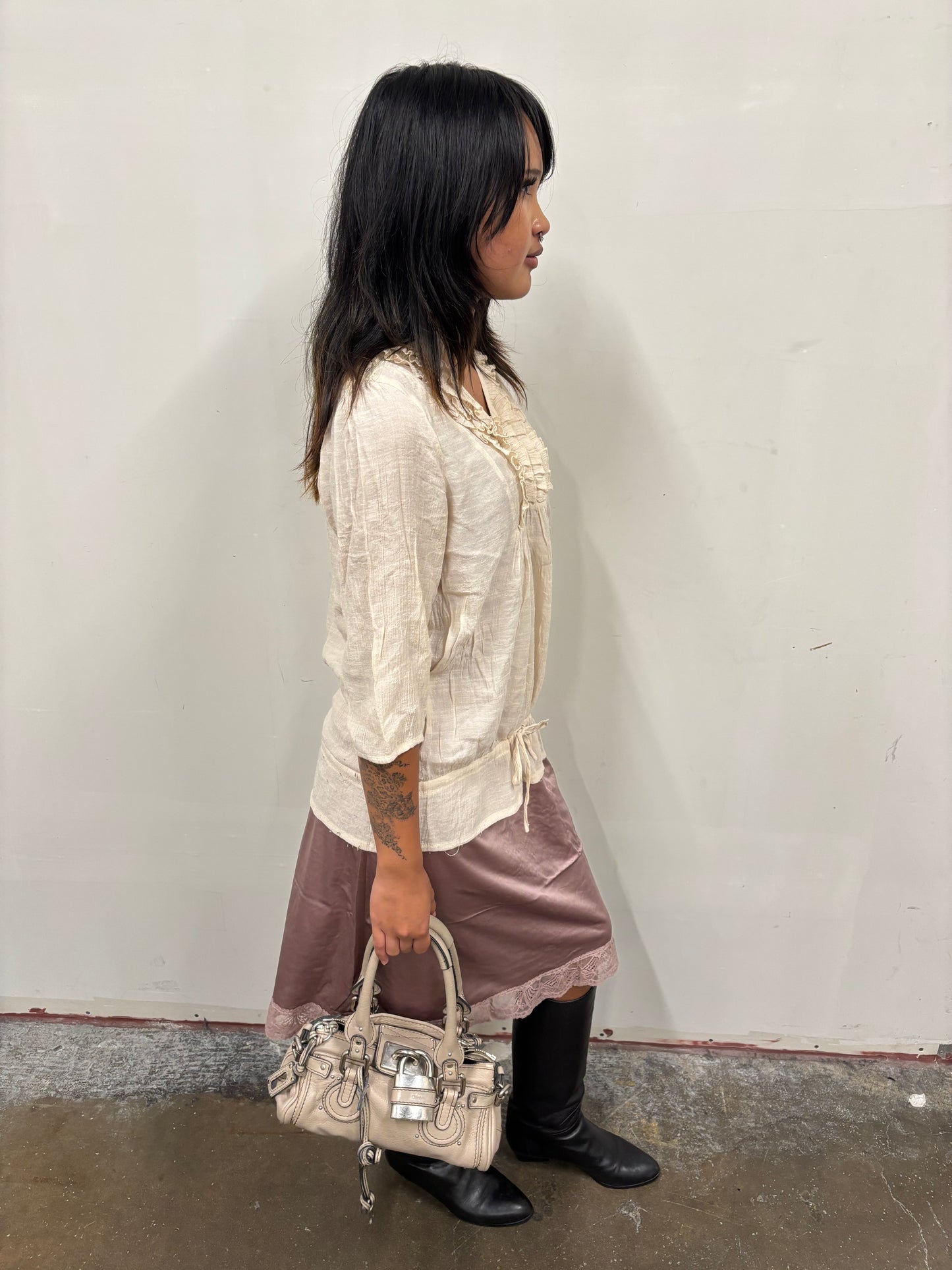 Lace Top W/ Tie