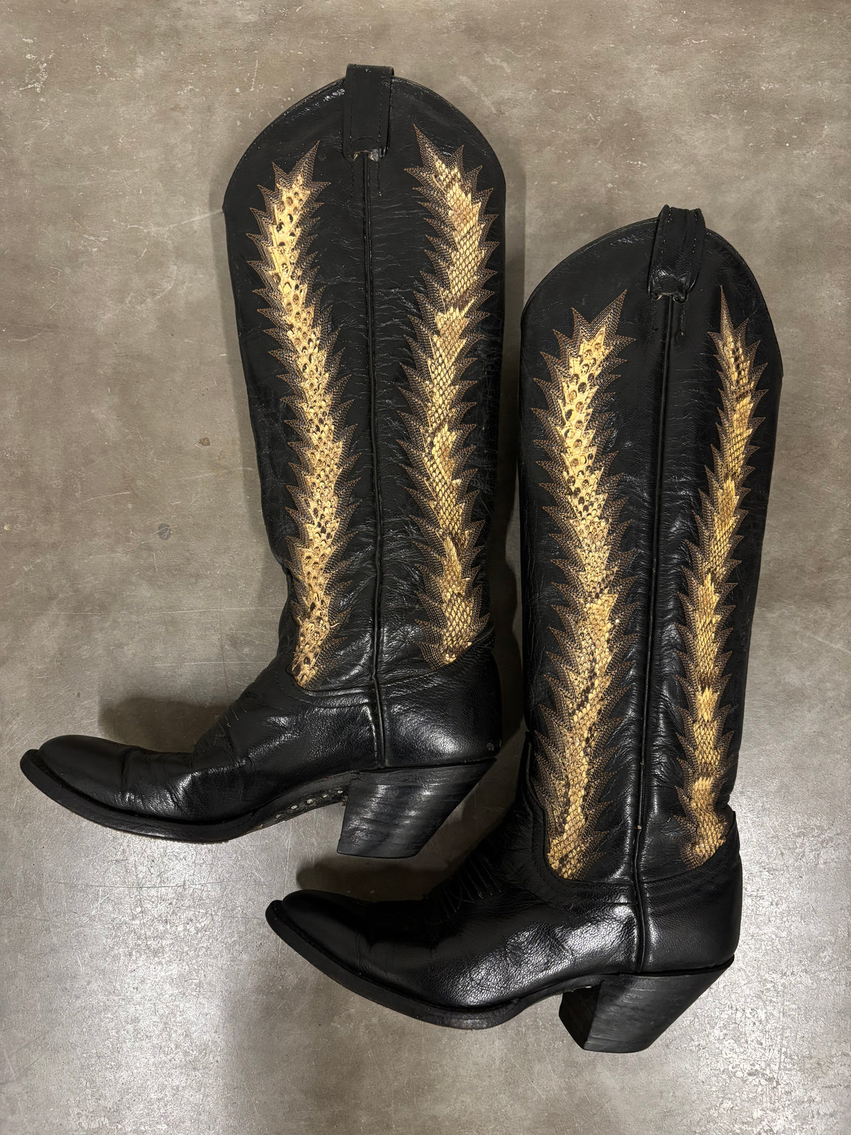 Vintage Larry Mahan 90s Western Cowboy Boots