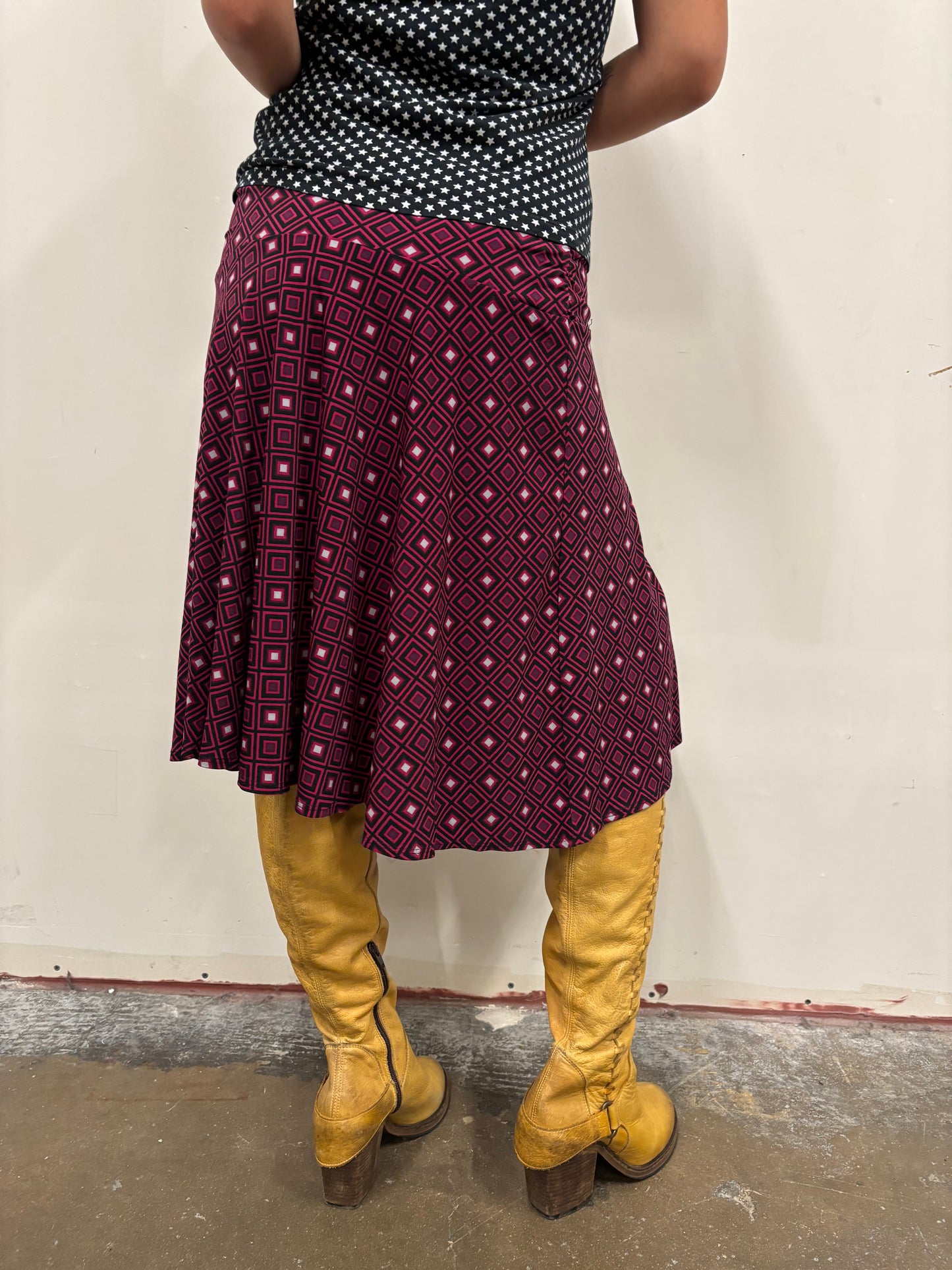 Vintage Maroon Skirt