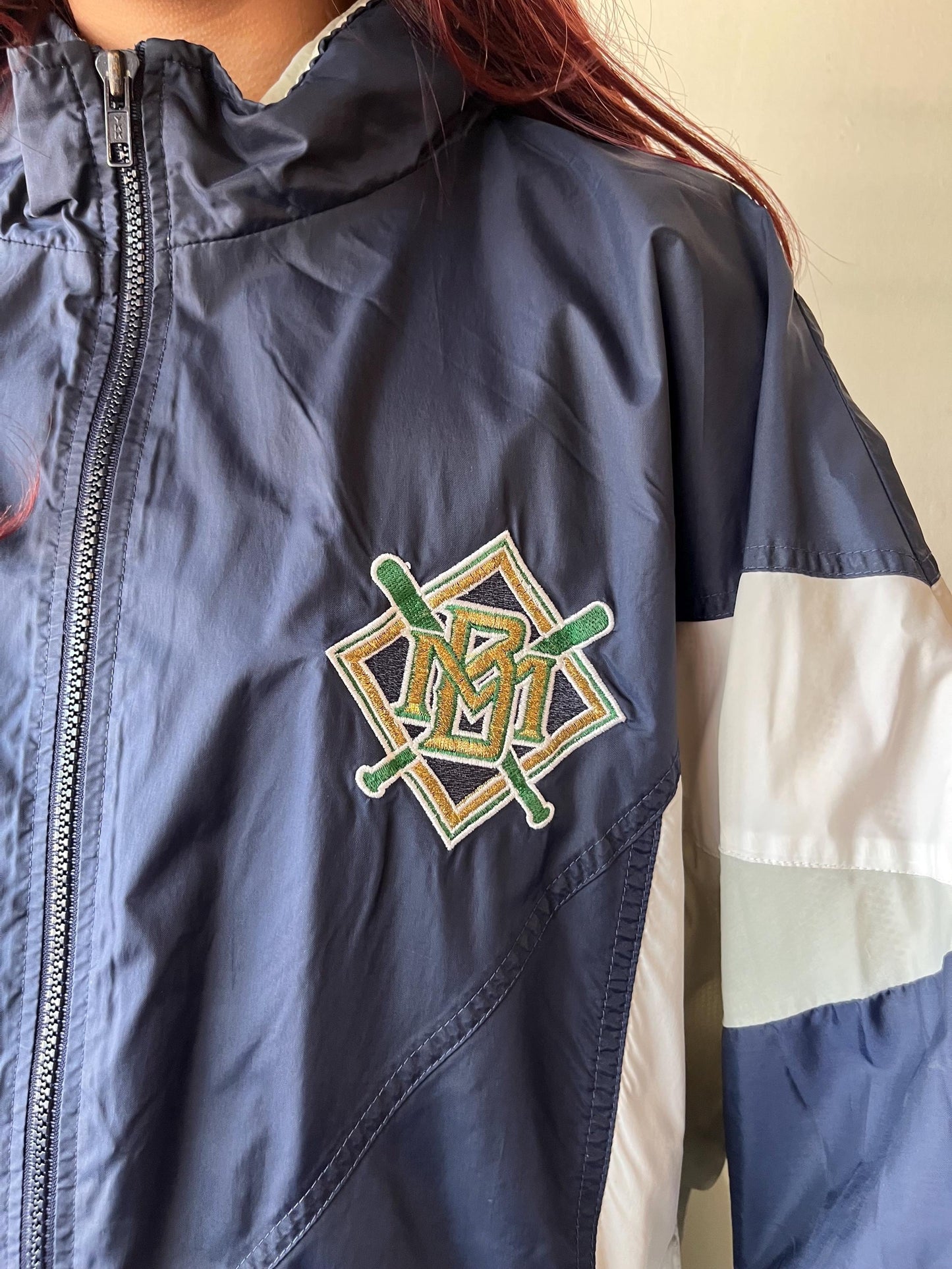 Vintage Nutmeg Baseball Windbreaker