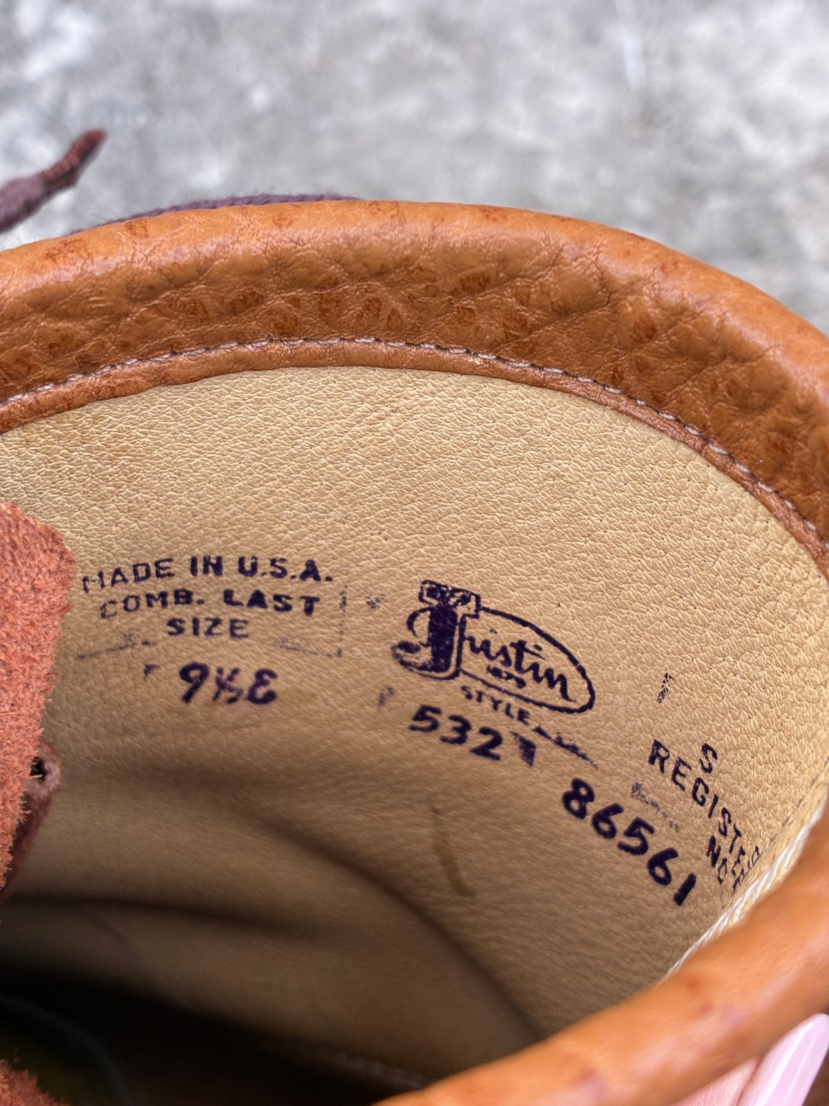 Vintage 80s Bullhide Justin Brown Lace Up Boots