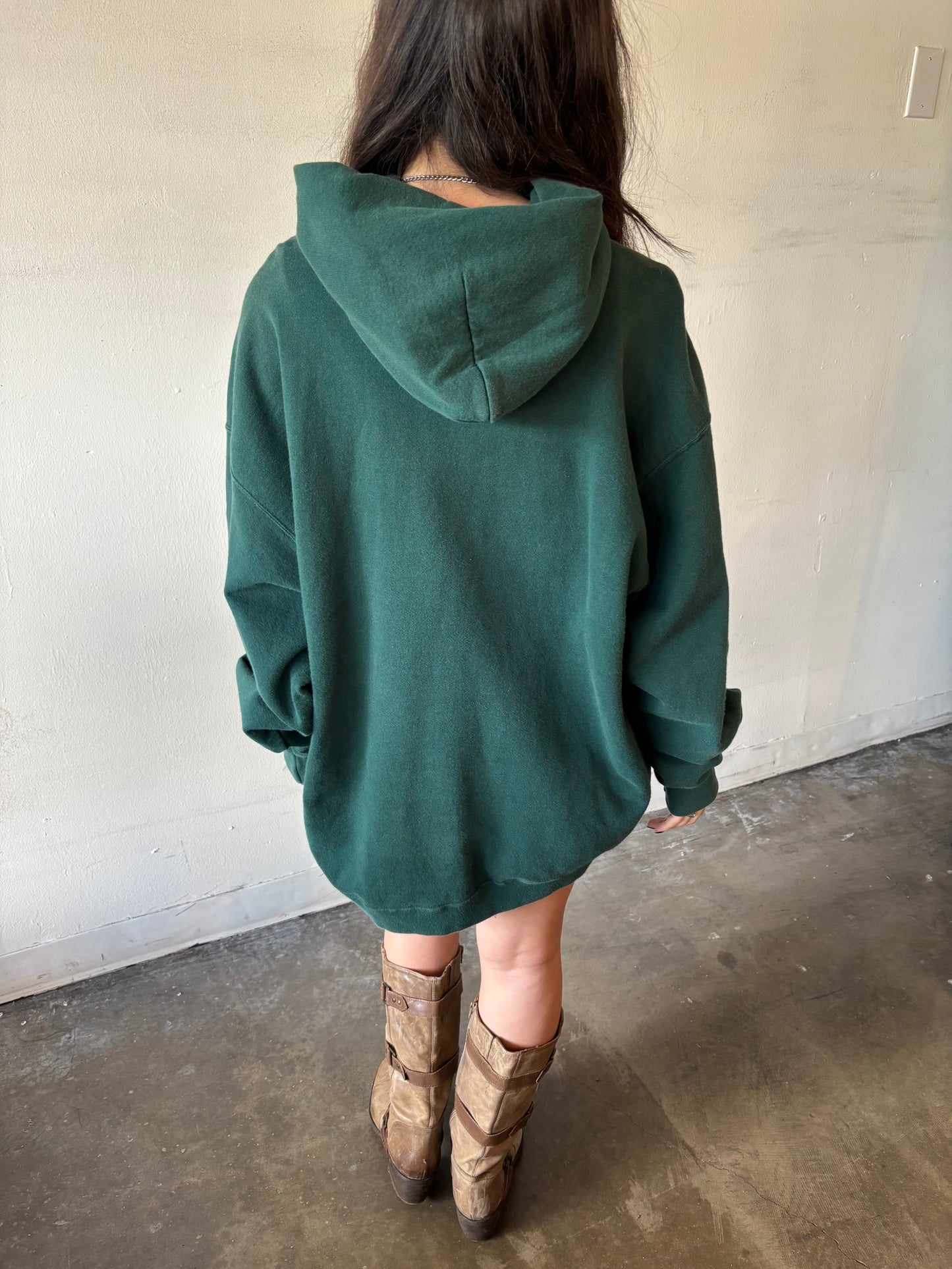 Vintage Green Nike Hoodie