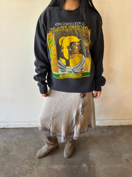 Vintage The Beautiful Black Woman Crewneck