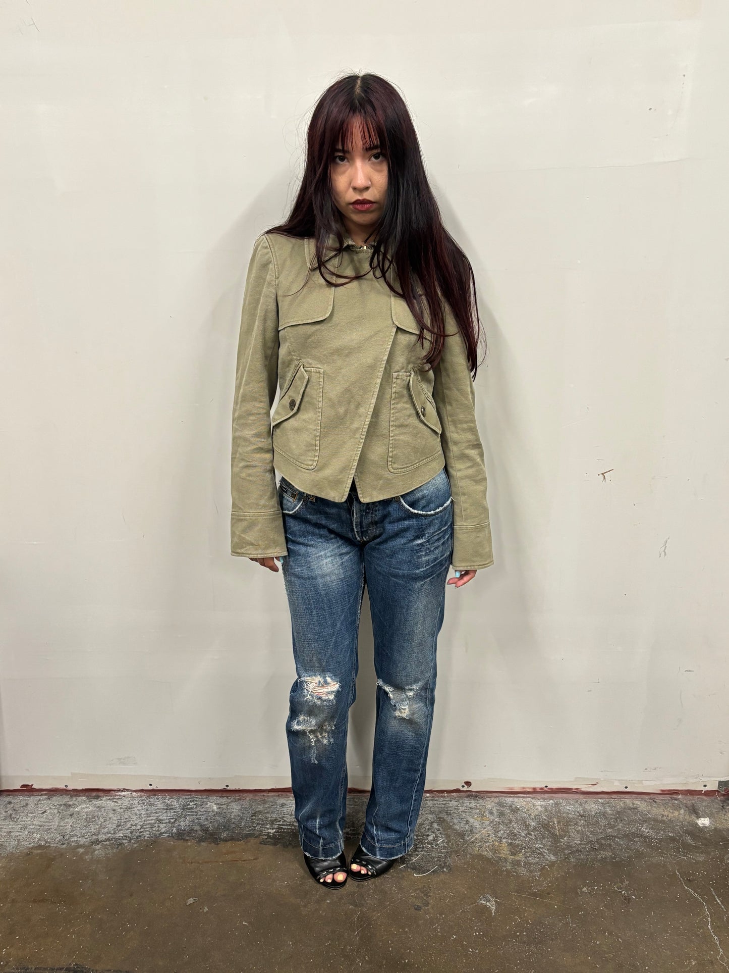Ann Taylor Military Green Jacket