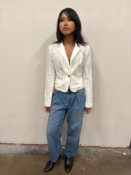 Vintage White Blazer