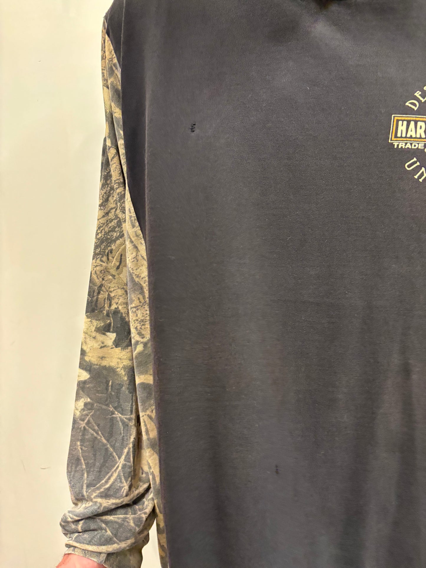 Reworked Harley Davidson Camo Shirt
